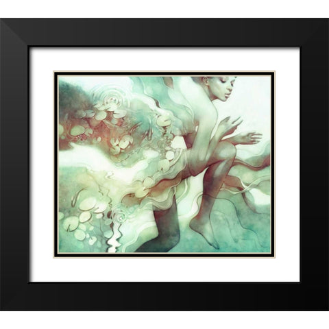 Flood Black Modern Wood Framed Art Print with Double Matting by Dittman, Anna