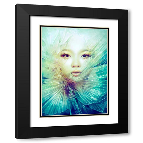 Locust Black Modern Wood Framed Art Print with Double Matting by Dittman, Anna