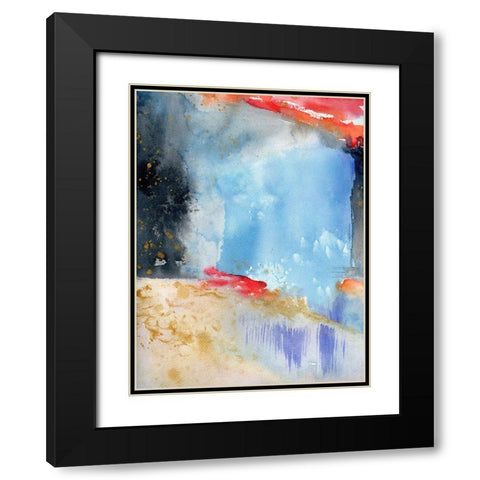 Fields of Gold Black Modern Wood Framed Art Print with Double Matting by Edwards, Brazen