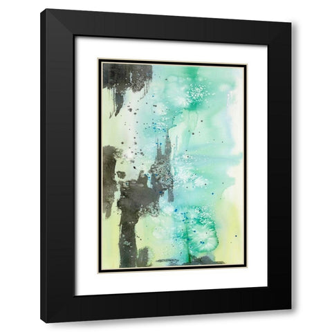 Hold Back The River Black Modern Wood Framed Art Print with Double Matting by Edwards, Brazen