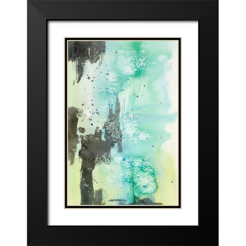 Hold Back The River Black Modern Wood Framed Art Print with Double Matting by Edwards, Brazen