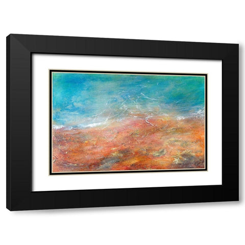 Somewhere Beyond The Sea Black Modern Wood Framed Art Print with Double Matting by Edwards, Brazen