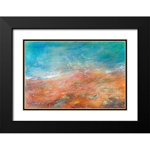 Somewhere Beyond The Sea Black Modern Wood Framed Art Print with Double Matting by Edwards, Brazen
