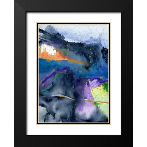 Valley of Neptune Black Modern Wood Framed Art Print with Double Matting by Edwards, Brazen