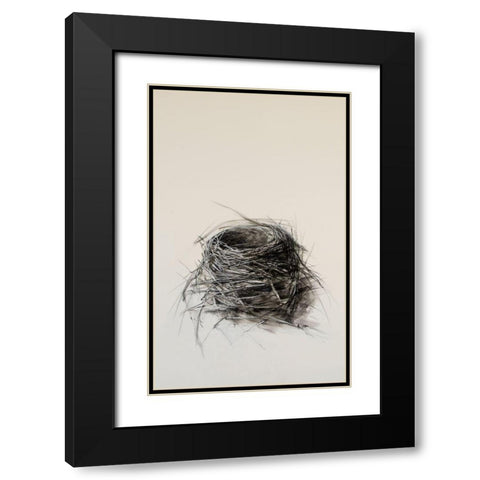 Fledged Nest Black Modern Wood Framed Art Print with Double Matting by Ekstrand, Kris