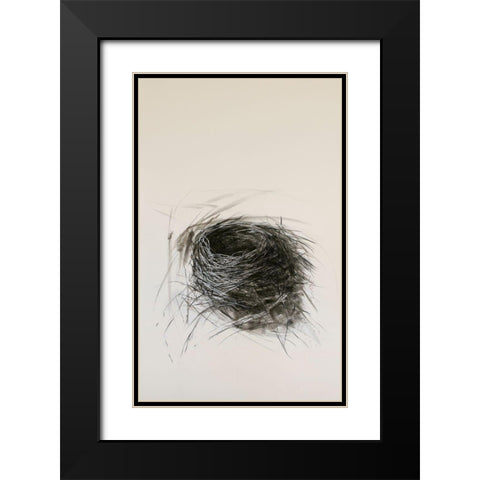 Habitat Nest Black Modern Wood Framed Art Print with Double Matting by Ekstrand, Kris