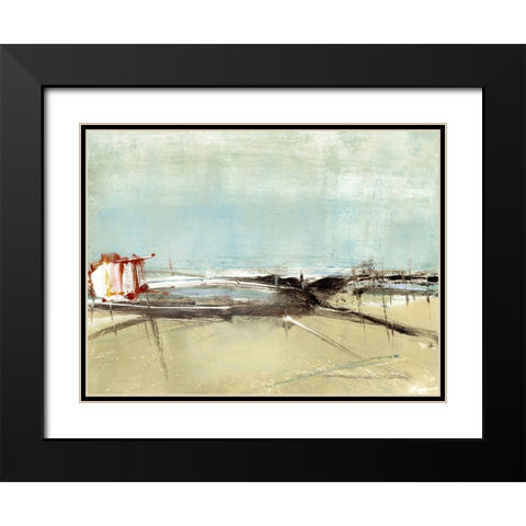 Net Shed Black Modern Wood Framed Art Print with Double Matting by Ekstrand, Kris