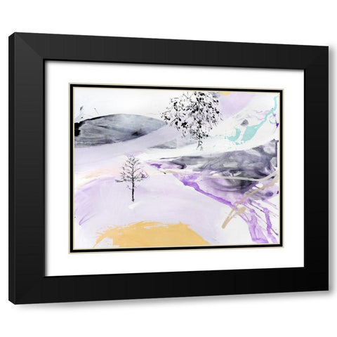 Bosque Black Modern Wood Framed Art Print with Double Matting by Escayo, Alba