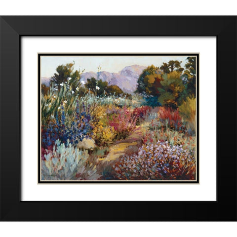 Morning Bloom Black Modern Wood Framed Art Print with Double Matting by Freudenstein, Ellie