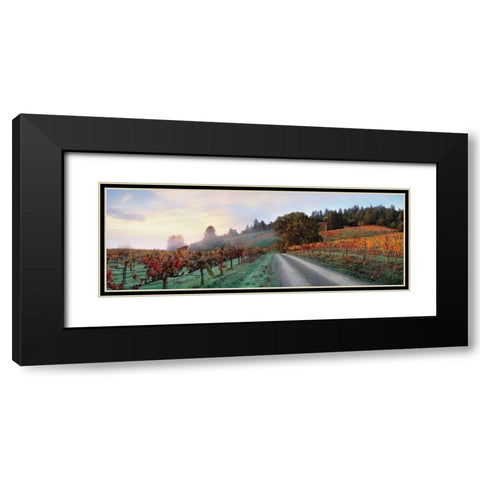 Storybook Mountain Black Modern Wood Framed Art Print with Double Matting by Foster, Christopher
