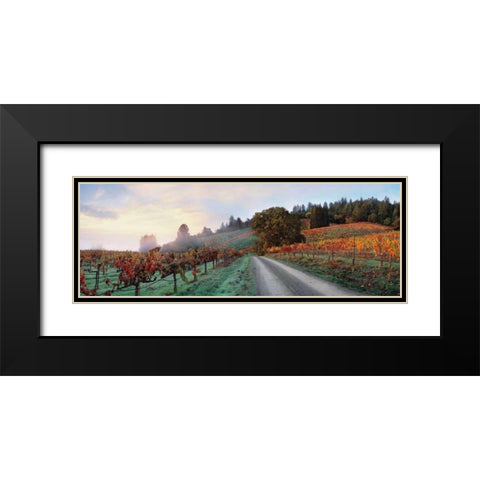 Storybook Mountain Black Modern Wood Framed Art Print with Double Matting by Foster, Christopher