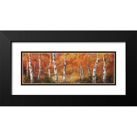 Autumn Birch I Black Modern Wood Framed Art Print with Double Matting by Fronckowiak, Art