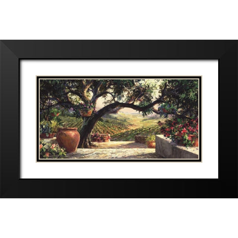 Napa Patio Black Modern Wood Framed Art Print with Double Matting by Fronckowiak, Art