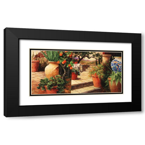 Turo Tuscan Orange Black Modern Wood Framed Art Print with Double Matting by Fronckowiak, Art