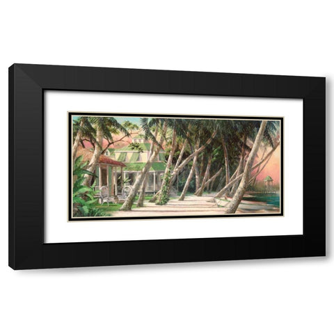 Island House Black Modern Wood Framed Art Print with Double Matting by Fronckowiak, Art