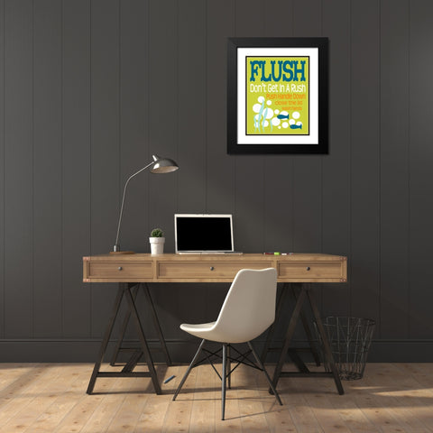 Ocean Bubble Friends 2 Black Modern Wood Framed Art Print with Double Matting by Fuqua, Leslie