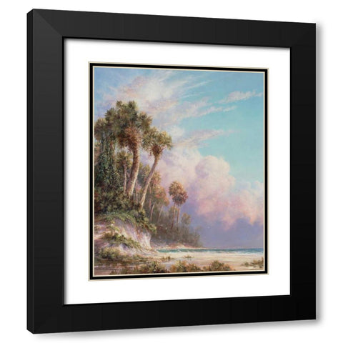 Casperson Bluff Black Modern Wood Framed Art Print with Double Matting by Fronckowiak, Art