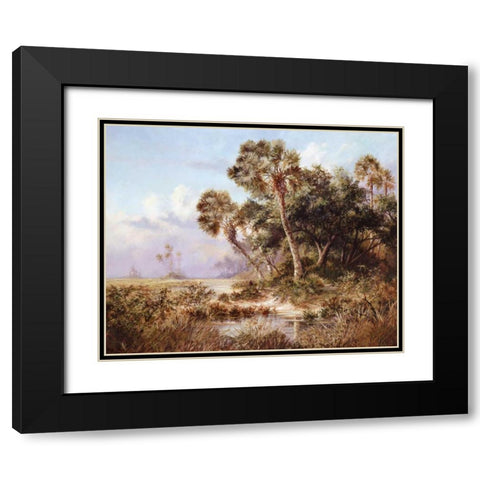 Glades Cove Black Modern Wood Framed Art Print with Double Matting by Fronckowiak, Art