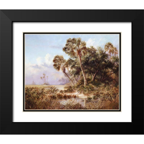 Glades Cove Black Modern Wood Framed Art Print with Double Matting by Fronckowiak, Art