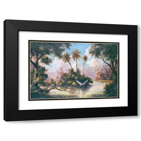 Glades Hammock Black Modern Wood Framed Art Print with Double Matting by Fronckowiak, Art