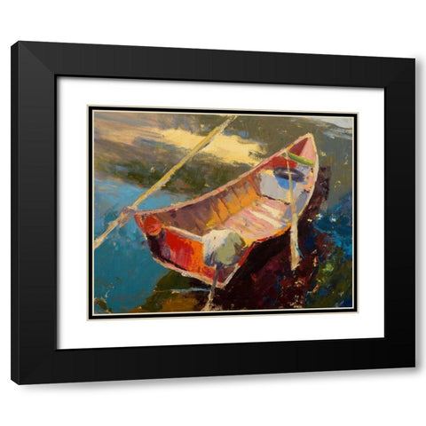 Italian Wayfarer Black Modern Wood Framed Art Print with Double Matting by Forst, Beth A.