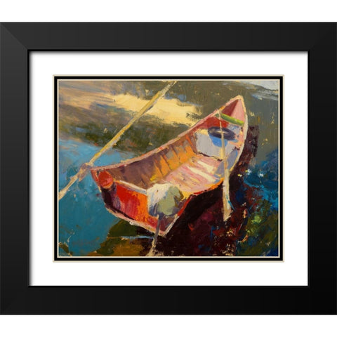 Italian Wayfarer Black Modern Wood Framed Art Print with Double Matting by Forst, Beth A.