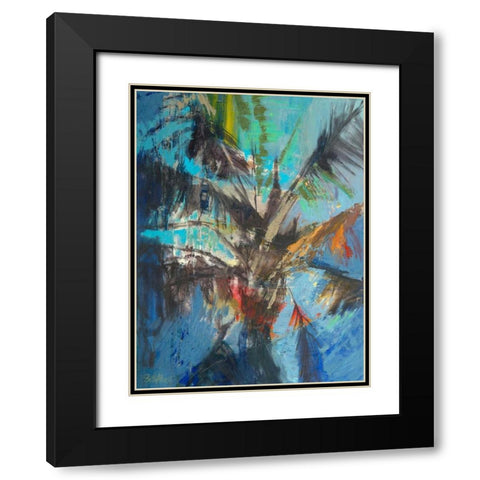 Palm Sunday Black Modern Wood Framed Art Print with Double Matting by Forst, Beth A.