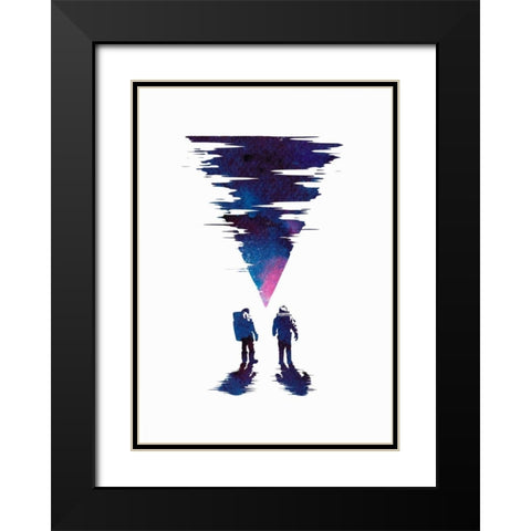 The Thing Black Modern Wood Framed Art Print with Double Matting by Farkas, Robert