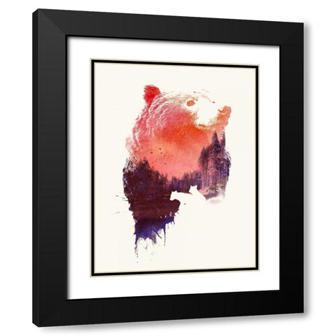 Love Forever Black Modern Wood Framed Art Print with Double Matting by Farkas, Robert