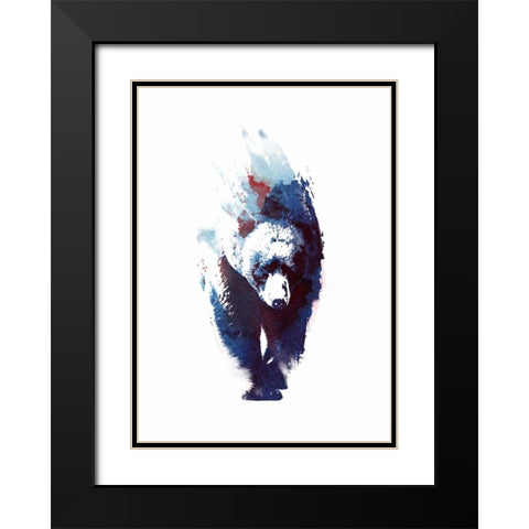 Death Run Black Modern Wood Framed Art Print with Double Matting by Farkas, Robert