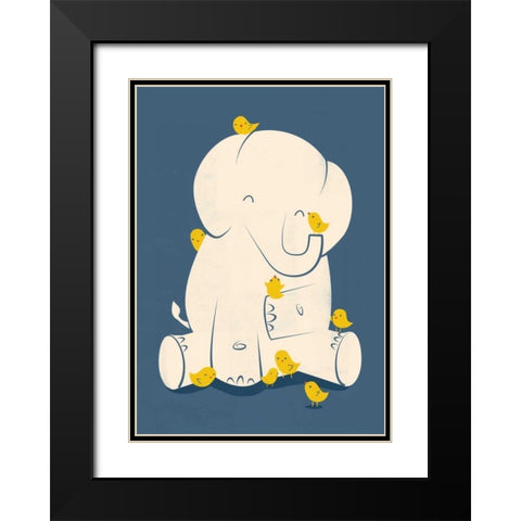 Big Mama Black Modern Wood Framed Art Print with Double Matting by Fleck, Jay