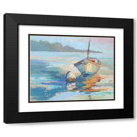 Monhegan Island Taxi Black Modern Wood Framed Art Print with Double Matting by Forst, Beth A.