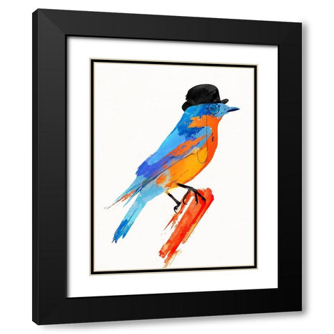 Lord Bird Black Modern Wood Framed Art Print with Double Matting by Farkas, Robert