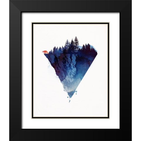 Near To The Edge Black Modern Wood Framed Art Print with Double Matting by Farkas, Robert