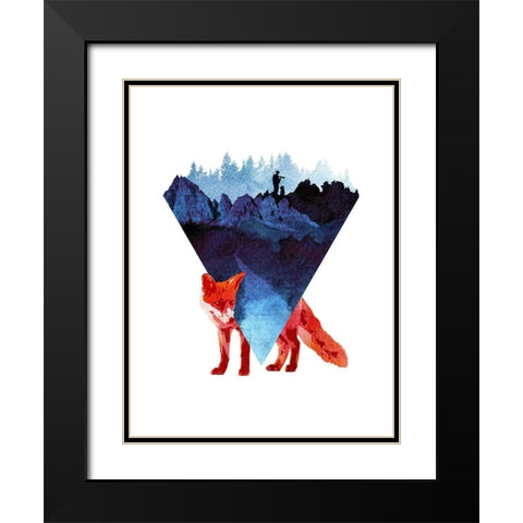 Risky Road Black Modern Wood Framed Art Print with Double Matting by Farkas, Robert