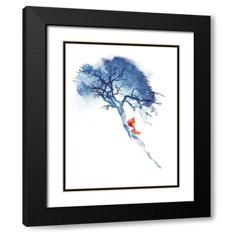 Thereaâ‚¬â„¢s No Way Black Modern Wood Framed Art Print with Double Matting by Farkas, Robert