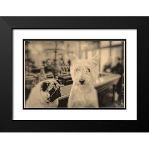 Singles Night Black Modern Wood Framed Art Print with Double Matting by Fielding, Edward M.