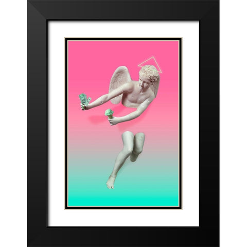 Money and Pistachio Black Modern Wood Framed Art Print with Double Matting by Farkas, Robert