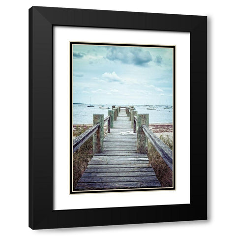 Cape Cod Black Modern Wood Framed Art Print with Double Matting by Fielding, Edward M.
