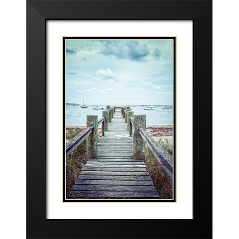 Cape Cod Black Modern Wood Framed Art Print with Double Matting by Fielding, Edward M.