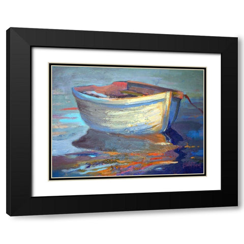 Sail Away Black Modern Wood Framed Art Print with Double Matting by Forst, Beth A.