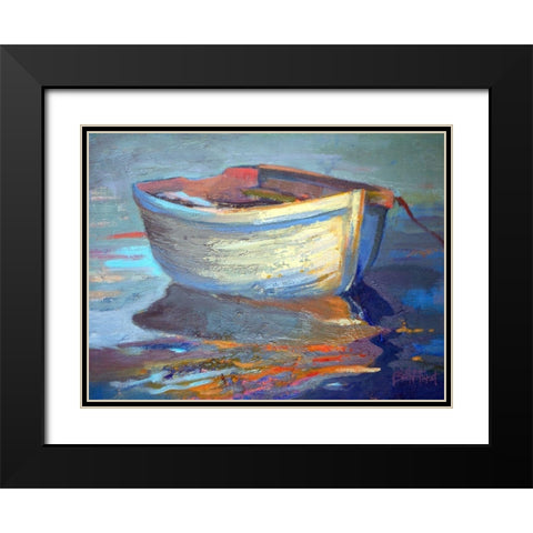 Sail Away Black Modern Wood Framed Art Print with Double Matting by Forst, Beth A.