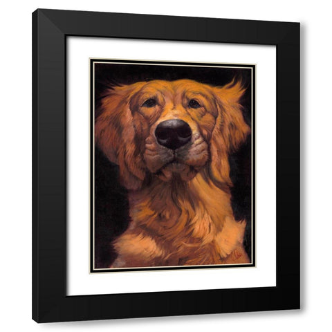 Golden Black Modern Wood Framed Art Print with Double Matting by Fluharty, Thomas