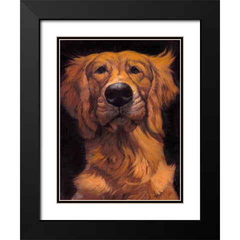 Golden Black Modern Wood Framed Art Print with Double Matting by Fluharty, Thomas