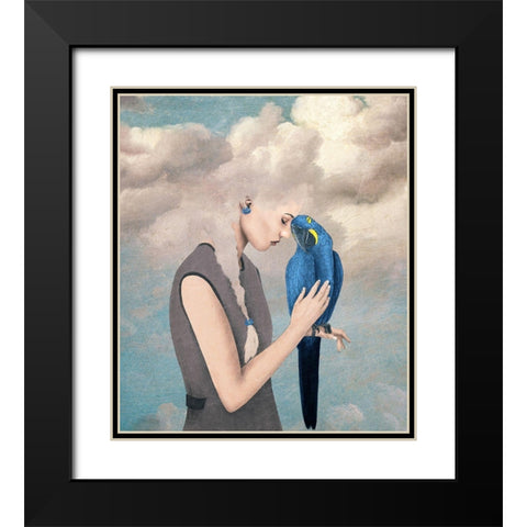 You Are Safe With Me Black Modern Wood Framed Art Print with Double Matting by Flores, Paula Belle