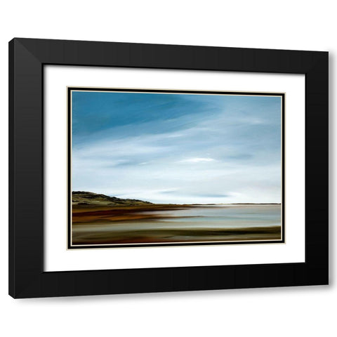 Elements Black Modern Wood Framed Art Print with Double Matting by Fleury, Rick
