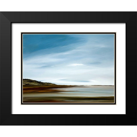 Elements Black Modern Wood Framed Art Print with Double Matting by Fleury, Rick