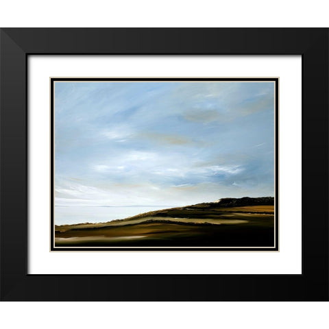 Meditation Black Modern Wood Framed Art Print with Double Matting by Fleury, Rick