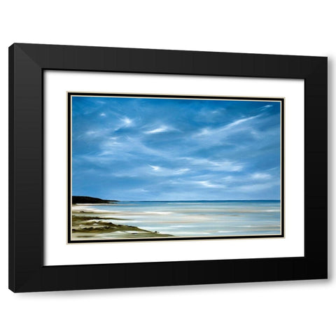 Outgoing Tide Black Modern Wood Framed Art Print with Double Matting by Fleury, Rick