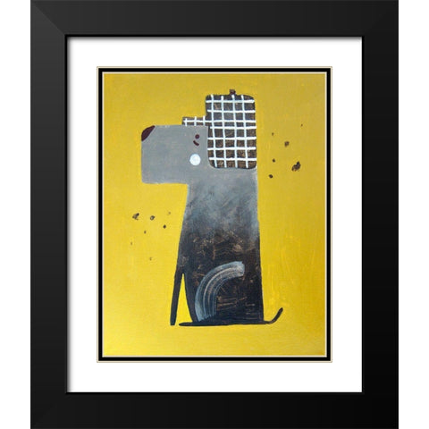 Hunting Hat Black Modern Wood Framed Art Print with Double Matting by Filiuta, Robert